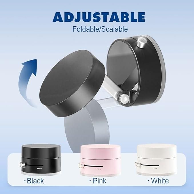 Vacuum Magnetic Suction Phone Holder – 360° Rotating Car & Desk Mount for All Smartphones